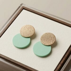 Oorringen rond mintgroen