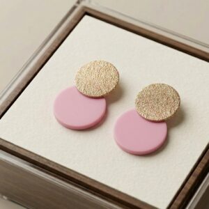 Oorringen rond roze