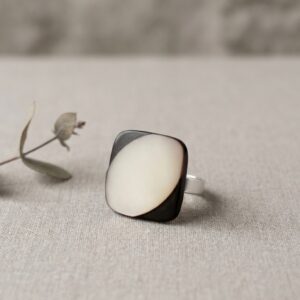 Verstelbare ring ivoor